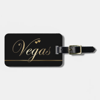 Black and Gold Las Vegas Gepäckanhänger