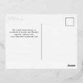 Black and Gold Lasse Go Girls Junggeselinnen-Absch Folie Einladungspostkarte (Rückseite)