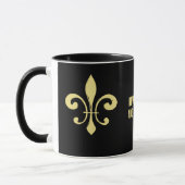 Black and Gold Lilie Tasse, die taten Tasse (Links)