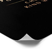 Black and Gold Luxe Mental Health Art Poster (Ecke)