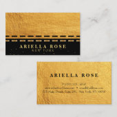 Black and Gold Luxury beruflich Visitenkarte (Vorne/Hinten)