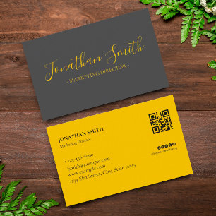 Black and Gold Luxury Business Beruflich Visitenkarte