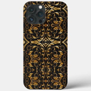 Black and Gold Luxury iPhone 13 Pro Max Fall Case-Mate iPhone Hülle
