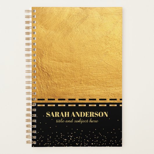 Black and Gold Luxury Planer (Vorderseite)