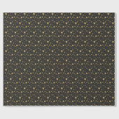 Black and Gold Magic Geschenkwrap Geschenkpapier (Flach)
