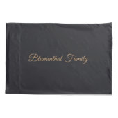 Black and Gold Mandala Hebrew Pesach Pessach Kissenbezug (Rückseite)