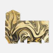 Black and Gold Marmor Vielen Dank Geschenkschachtel (Ungefaltet)