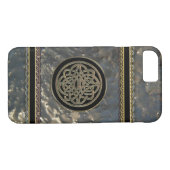 Black and Gold Metal Celtic Knot on iPhone 7 Fall Case-Mate iPhone Hülle (Rückseite (Horizontal))