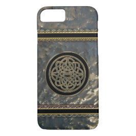 Black and Gold Metal Celtic Knot on iPhone 7 Fall Case-Mate iPhone Hülle