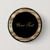 Black and Gold Metallic Template Button (Vorderseite)