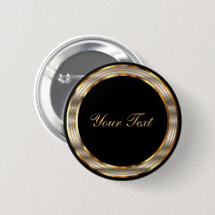 Black and Gold Metallic Template Button