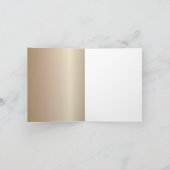 Black and Gold Music Treble Clef Tree Card Karte (Innenseite)