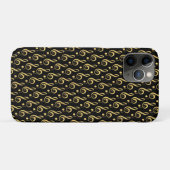 Black and Gold Musical Treble Clef Phone Case (Rückseite (Horizontal))
