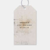 Black and Gold Mysmic Geschenkanhänger (Rückseite)