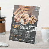 Black and Gold Nail Salon, Beauty Salon Sockelschild (In SItu)