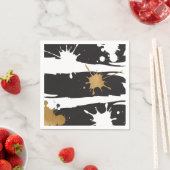 Black and Gold Napkins Serviette (Beispiel)