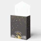 Black and Gold Over Moon Celestial Gevor Box Geschenkschachtel (Geöffnet)