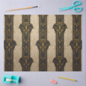 Black and Gold Pattern Decoupage Seidenpapier (Basteln)