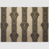 Black and Gold Pattern Decoupage  Seidenpapier (Vorderseite)