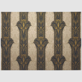 Black and Gold Pattern Decoupage  Seidenpapier
