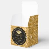 Black and Gold Personalisiert Birthday Fevor Boxes Geschenkschachtel (Geöffnet)