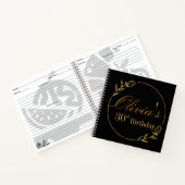 Black and Gold Personalized Notizblock (Innenseite)
