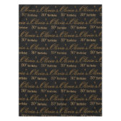 Black and Gold Personalized Tischdecke (Vorderseite)