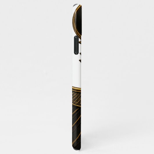 Black and Gold Pharaonic Beetle iPhone Case Hülle (Rechte Seite)