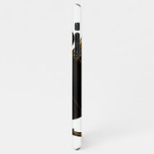 Black and Gold Pharaonic Beetle iPhone Case Hülle (Linke Seite)