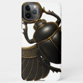 Black and Gold Pharaonic Beetle iPhone Case iPhone Hülle (Rückseite)
