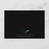 Black and Gold Piano Wedding Insert (Rückseite)