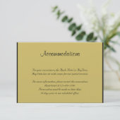Black and Gold Piano Wedding Insert (Stehend Vorderseite)