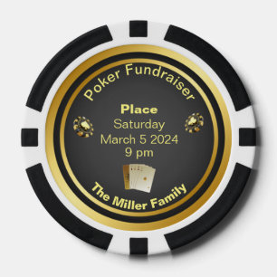 Black and Gold Poker Fundraiser Pokerchips