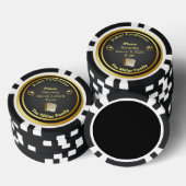 Black and Gold Poker Fundraiser Pokerchips (Stapel)