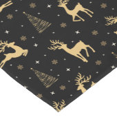 Black and Gold Rentier Kurzer Tischläufer (Ecke)