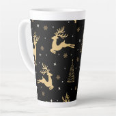 Black and Gold Rentier Milchtasse (Linke Ecke)