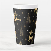 Black and Gold Rentier Milchtasse (Vorderseite)