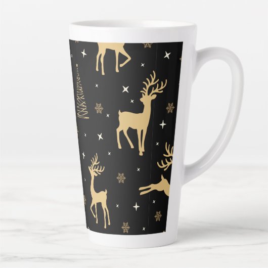 Black and Gold Rentier Milchtasse (Rechts)