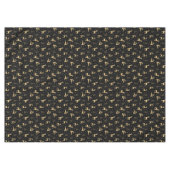 Black and Gold Rentier Tischdecke (Vorderseite (Horizontal))