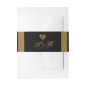 Black and Gold Scroll Wedding Bly Band (Vorderseite Beispiel)