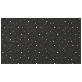 Black and Gold Starry Night Pattern Weihnachten Tischdecke (Vorderseite (Horizontal))