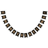 Black and Gold Stars Abschluss Banner (Alle)