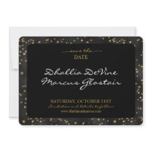 Black and Gold Stars Goth Muster