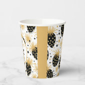 Black and Gold Strawberry, 21st Birthday Party Pappbecher (Links)