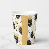 Black and Gold Strawberry, 21st Birthday Party Pappbecher (Rechts)