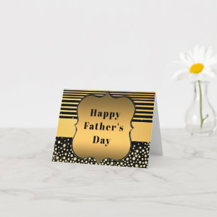 Black and Gold Vatertag Card Karte