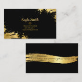 Black and Gold-Visitenkarte Visitenkarte (Vorne/Hinten)