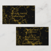 Black and Gold Visitenkarten Visitenkarte (Vorne/Hinten)