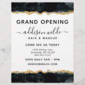 Black and Gold Watercolor Business Flyer (Hinten)