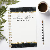 Black and Gold Watercolor Business Planer